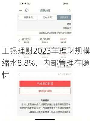 工银理财2023年理财规模缩水8.8%，内部管理存隐忧