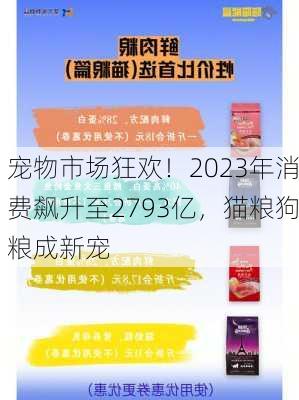 宠物市场狂欢！2023年消费飙升至2793亿，猫粮狗粮成新宠