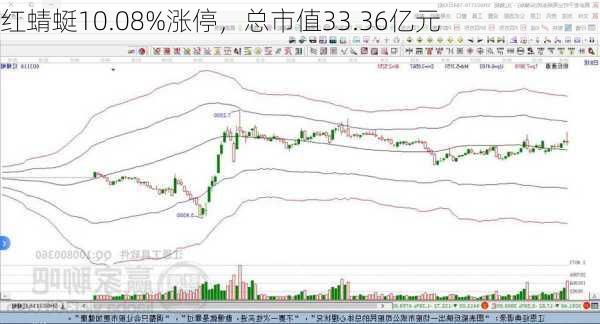 红蜻蜓10.08%涨停，总市值33.36亿元