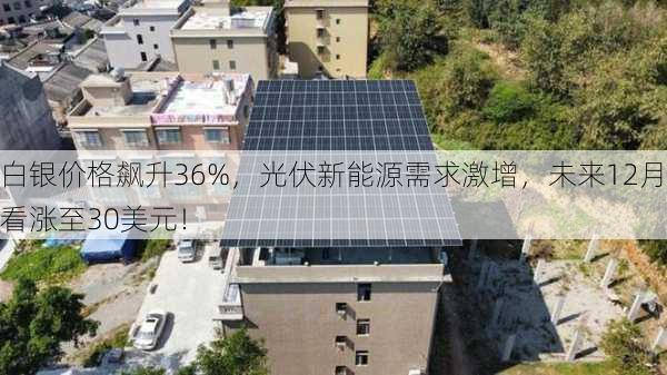 白银价格飙升36%，光伏新能源需求激增，未来12月看涨至30美元！