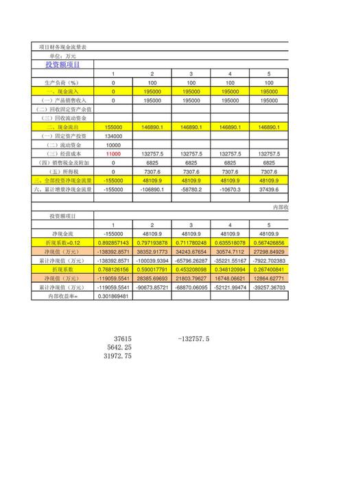 内部收益率的计算与资本预算：内部收益率的计算与投资回报