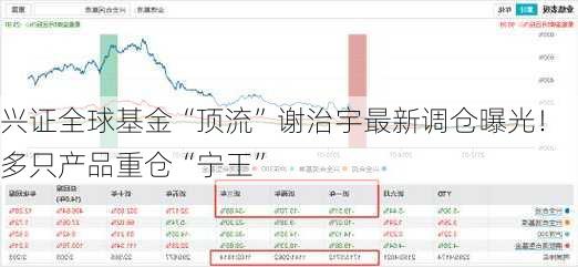 兴证全球基金“顶流”谢治宇最新调仓曝光！多只产品重仓“宁王”