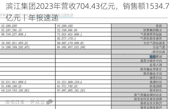 滨江集团2023年营收704.43亿元，销售额1534.7亿元丨年报速递