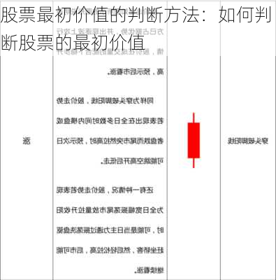 股票最初价值的判断方法：如何判断股票的最初价值