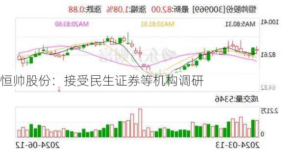 恒帅股份：接受民生证券等机构调研