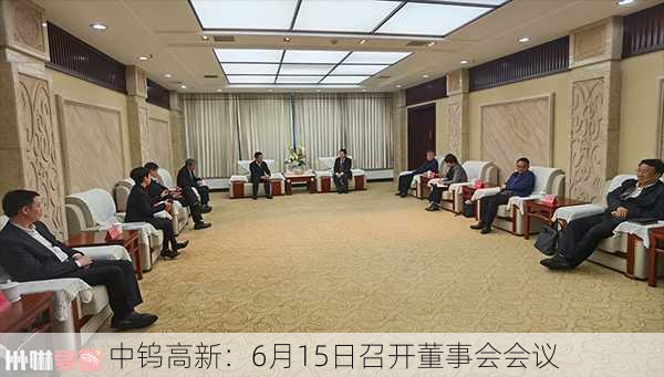 中钨高新：6月15日召开董事会会议