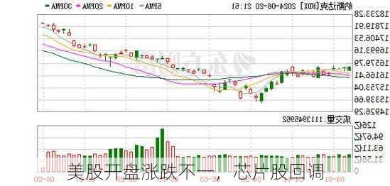 美股开盘涨跌不一，芯片股回调