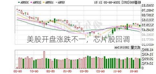 美股开盘涨跌不一，芯片股回调