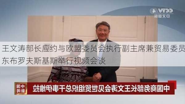 王文涛部长应约与欧盟委员会执行副主席兼贸易委员东布罗夫斯基斯举行视频会谈