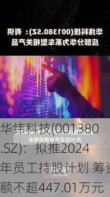 华纬科技(001380.SZ)：拟推2024年员工持股计划 筹资总额不超447.01万元