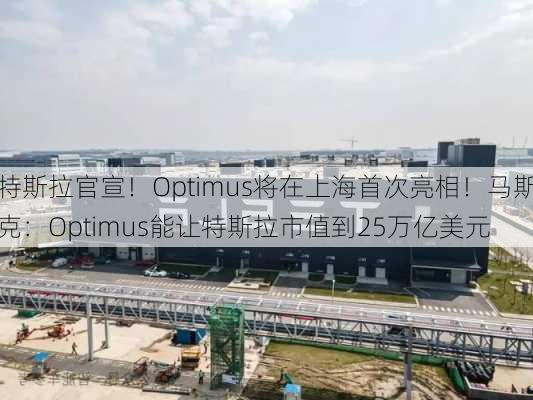 特斯拉官宣！Optimus将在上海首次亮相！马斯克：Optimus能让特斯拉市值到25万亿美元