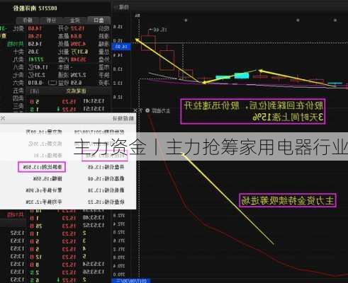 主力资金丨主力抢筹家用电器行业