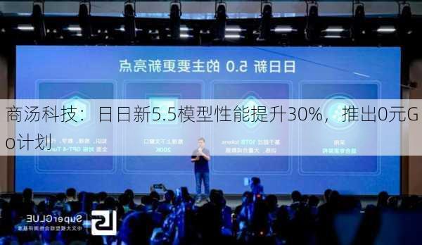 商汤科技：日日新5.5模型性能提升30%，推出0元Go计划