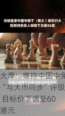 大摩：维持中国中免“与大市同步”评级 目标价下调至60港元