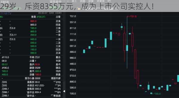 29岁，斥资8355万元，成为上市公司实控人！