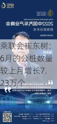 乘联会崔东树：6月的公桩数量较上月增长7.23万个