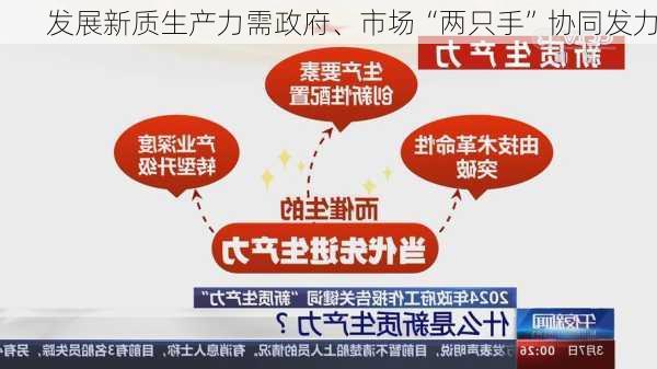 发展新质生产力需政府、市场“两只手”协同发力