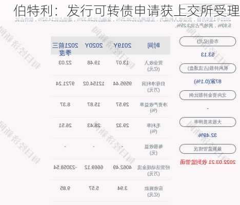 伯特利：发行可转债申请获上交所受理