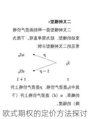 欧式期权的定价方法探讨