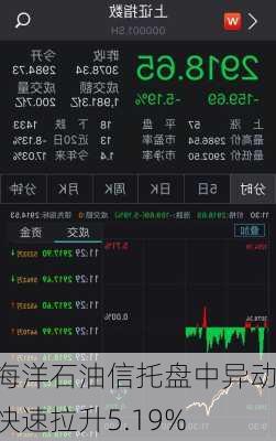 海洋石油信托盘中异动 快速拉升5.19%