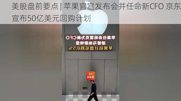 美股盘前要点 | 苹果官宣发布会并任命新CFO 京东宣布50亿美元回购计划