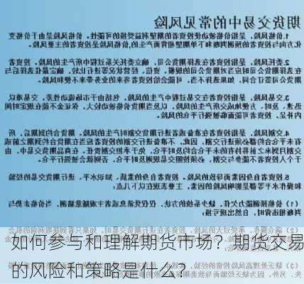 如何参与和理解期货市场？期货交易的风险和策略是什么？