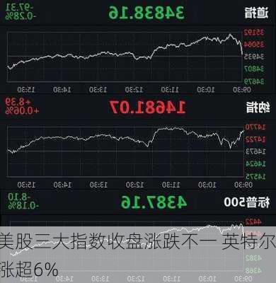 美股三大指数收盘涨跌不一 英特尔涨超6%