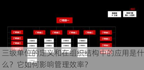 三级单位的定义和在组织结构中的应用是什么？它如何影响管理效率？