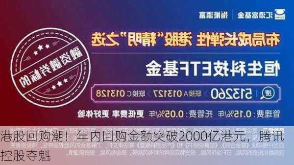 港股回购潮！年内回购金额突破2000亿港元，腾讯控股夺魁