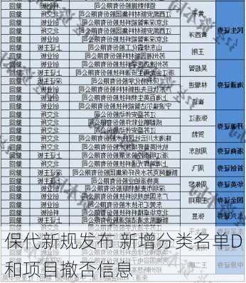 保代新规发布 新增分类名单D和项目撤否信息