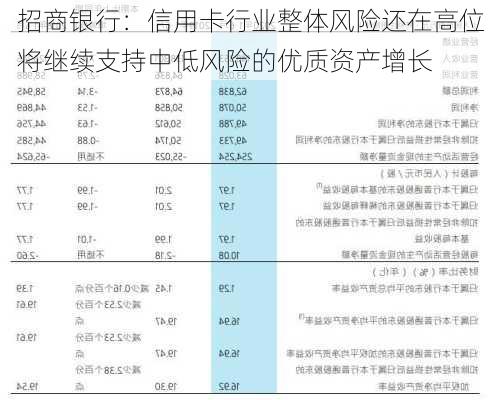 招商银行：信用卡行业整体风险还在高位 将继续支持中低风险的优质资产增长