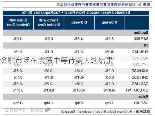 金融市场在震荡中等待美大选结果