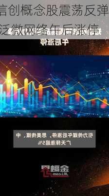 信创概念股震荡反弹 泛微网络午后涨停