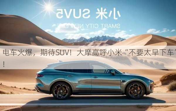 电车火爆，期待SUV！大摩高呼小米“不要太早下车”！